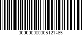 Código de barras (EAN, GTIN, SKU, ISBN): '000000000005121465'
