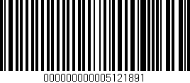 Código de barras (EAN, GTIN, SKU, ISBN): '000000000005121891'