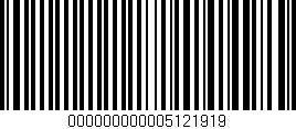 Código de barras (EAN, GTIN, SKU, ISBN): '000000000005121919'