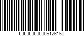 Código de barras (EAN, GTIN, SKU, ISBN): '000000000005126150'