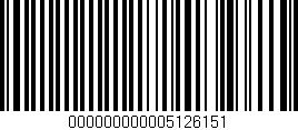 Código de barras (EAN, GTIN, SKU, ISBN): '000000000005126151'