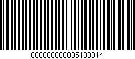 Código de barras (EAN, GTIN, SKU, ISBN): '000000000005130014'
