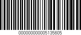 Código de barras (EAN, GTIN, SKU, ISBN): '000000000005135605'