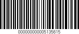 Código de barras (EAN, GTIN, SKU, ISBN): '000000000005135615'