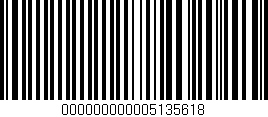 Código de barras (EAN, GTIN, SKU, ISBN): '000000000005135618'