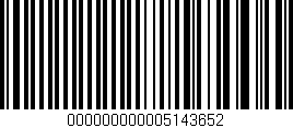 Código de barras (EAN, GTIN, SKU, ISBN): '000000000005143652'