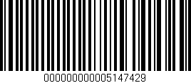Código de barras (EAN, GTIN, SKU, ISBN): '000000000005147429'