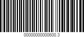 Código de barras (EAN, GTIN, SKU, ISBN): '00000000000600.3'