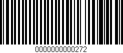 Código de barras (EAN, GTIN, SKU, ISBN): '0000000000272'