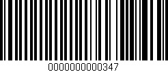 Código de barras (EAN, GTIN, SKU, ISBN): '0000000000347'