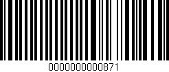 Código de barras (EAN, GTIN, SKU, ISBN): '0000000000871'