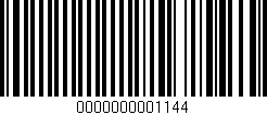 Código de barras (EAN, GTIN, SKU, ISBN): '0000000001144'
