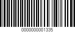 Código de barras (EAN, GTIN, SKU, ISBN): '0000000001335'
