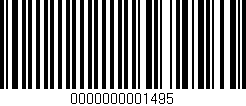 Código de barras (EAN, GTIN, SKU, ISBN): '0000000001495'