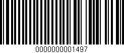 Código de barras (EAN, GTIN, SKU, ISBN): '0000000001497'