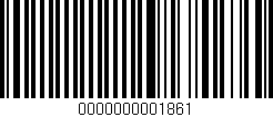 Código de barras (EAN, GTIN, SKU, ISBN): '0000000001861'