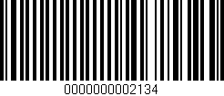 Código de barras (EAN, GTIN, SKU, ISBN): '0000000002134'