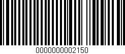 Código de barras (EAN, GTIN, SKU, ISBN): '0000000002150'