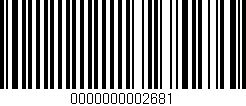 Código de barras (EAN, GTIN, SKU, ISBN): '0000000002681'
