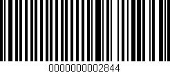 Código de barras (EAN, GTIN, SKU, ISBN): '0000000002844'