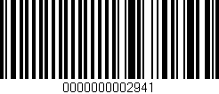 Código de barras (EAN, GTIN, SKU, ISBN): '0000000002941'