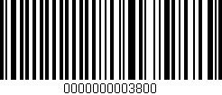 Código de barras (EAN, GTIN, SKU, ISBN): '0000000003800'