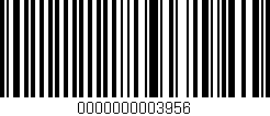 Código de barras (EAN, GTIN, SKU, ISBN): '0000000003956'