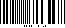 Código de barras (EAN, GTIN, SKU, ISBN): '0000000004060'