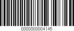 Código de barras (EAN, GTIN, SKU, ISBN): '0000000004145'