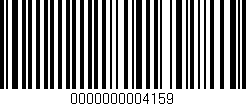 Código de barras (EAN, GTIN, SKU, ISBN): '0000000004159'