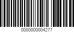 Código de barras (EAN, GTIN, SKU, ISBN): '0000000004277'