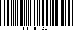 Código de barras (EAN, GTIN, SKU, ISBN): '0000000004407'