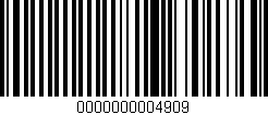 Código de barras (EAN, GTIN, SKU, ISBN): '0000000004909'