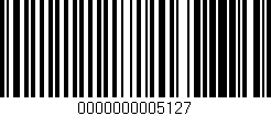 Código de barras (EAN, GTIN, SKU, ISBN): '0000000005127'