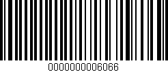 Código de barras (EAN, GTIN, SKU, ISBN): '0000000006066'