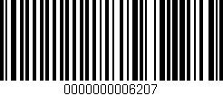 Código de barras (EAN, GTIN, SKU, ISBN): '0000000006207'