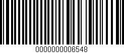Código de barras (EAN, GTIN, SKU, ISBN): '0000000006548'