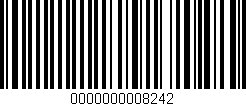 Código de barras (EAN, GTIN, SKU, ISBN): '0000000008242'