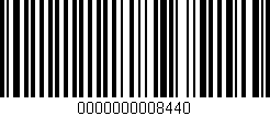 Código de barras (EAN, GTIN, SKU, ISBN): '0000000008440'