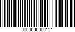 Código de barras (EAN, GTIN, SKU, ISBN): '0000000009121'