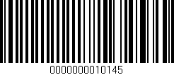 Código de barras (EAN, GTIN, SKU, ISBN): '0000000010145'