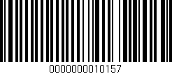 Código de barras (EAN, GTIN, SKU, ISBN): '0000000010157'