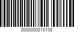 Código de barras (EAN, GTIN, SKU, ISBN): '0000000010159'