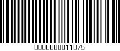 Código de barras (EAN, GTIN, SKU, ISBN): '0000000011075'