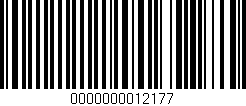 Código de barras (EAN, GTIN, SKU, ISBN): '0000000012177'