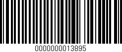 Código de barras (EAN, GTIN, SKU, ISBN): '0000000013895'