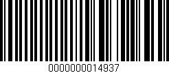 Código de barras (EAN, GTIN, SKU, ISBN): '0000000014937'