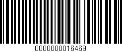 Código de barras (EAN, GTIN, SKU, ISBN): '0000000016469'