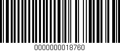 Código de barras (EAN, GTIN, SKU, ISBN): '0000000018760'