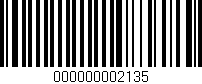 Código de barras (EAN, GTIN, SKU, ISBN): '000000002135'